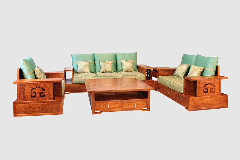 余姚中式实木沙发简直太美了